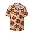 thumbnail image 1 of Zufioo Thanksgiving Sketch Turkey Print Mens Button Down Short Sleeve Shirt,Classic Plaid Shirt,Mens Accessories Fashion Shirt-Small, 1 of 6