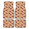 thumbnail image 1 of Zufioo Thanksgiving Turkey and Pumpkin Print Car Floor Mats Four-piece Set, Car Interior Accessories - Corrosion-resistant, Non-Slip, Suitable for Cars, Trucks, Vans, 1 of 7