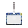 thumbnail image 1 of Zufioo The Starry Night Print Work Badge Protective Case, Waterproof Lanyard, Badge Transparent Clip, Suitable for Induction Card Badge Swipe Credit Card, 1 of 7