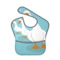 thumbnail image 1 of Zufioo Three White Geese Print Toddler Adjustable Waterproof Bib, 11.6x15 Inch Feeding Bib Suitable for 6-24 Month Babies, 1 of 8
