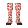 Zufioo Tomatoes Print Long High Thigh Socks KneeHigh Warm Stocking