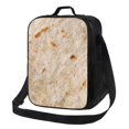 thumbnail image 1 of Zufioo Tortilla Insulated Lunch Bag,600D Polyester Oxford Fabric, Leakproof & Reusable Lunch Tote, Adjustable Shoulder Strap,Food Freshness Keeper with Utensils, 1 of 7