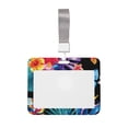 thumbnail image 1 of Zufioo Tropical Palm Leaves Print Work Badge Protective Case, Waterproof Lanyard, Badge Transparent Clip, Suitable for Induction Card Badge Swipe Credit Card, 1 of 7