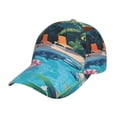 thumbnail image 1 of Zufioo Tropical Poolside Relaxation Baseball Cap Hats for Men and Women Golf Dad Hat Adjustable Original Classic Low Profile, 1 of 6