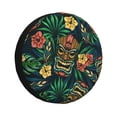 thumbnail image 1 of Zufioo Tropical Tribe Mask Print Car Tire Dust Cover, Adjustable Tire Protector Cover Anti-UV, Car Accessories for Trucks, SUVs, Vans-17 inch, 1 of 6