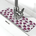 Zufioo Tulips Flowers Kitchen Sink Splash Guard, Faucet Mat Splash