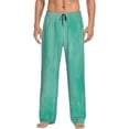 thumbnail image 1 of Zufioo Turquoise watercolor Mens Pajama Pants Sleep & Lounge Pants Sleepwear Pants(Available in Big & Tall)-Large, 1 of 6