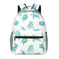 thumbnail image 1 of Zufioo Turtle Print Casual Student Backpack, Adjustable Shoulder Straps Multi-Function Multi-Pocket Sports Bag Travel Backpack, Unisex-One Size, 1 of 5