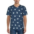 thumbnail image 1 of Zufioo Turtle Print Men's Baseball Short Sleeve, Moisture Wicking Button-Down Hip Hop Tee-3X-Large, 1 of 7