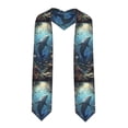 thumbnail image 1 of Zufioo Underwater Dolphin Print Graduation Shawl Ribbon, Graduation Ribbon for Male and Female Graduates-Sharp Corner, 1 of 7