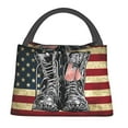 thumbnail image 1 of Zufioo Veterans Day1 Insulated Reusable Grocery Bags,Cooler Bag,Food Delivery Bag, Travel Insulated Bag, or Beach Cooler Bags, 1 of 6