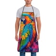 thumbnail image 1 of Zufioo Vibrant Parrot Splash Art Print Tie-up Apron, Unisex Kitchen Apron - Oil-proof, Stain-proof and Waterproof, Suitable for Restaurants and Service Industries-One Size, 1 of 9