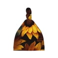 thumbnail image 1 of Zufioo Vibrant Sunflower Blooms Baby Beanie Hats Soft Knotted Caps for Infant Baby Girls Boys Caps 0-6 Months, 1 of 5