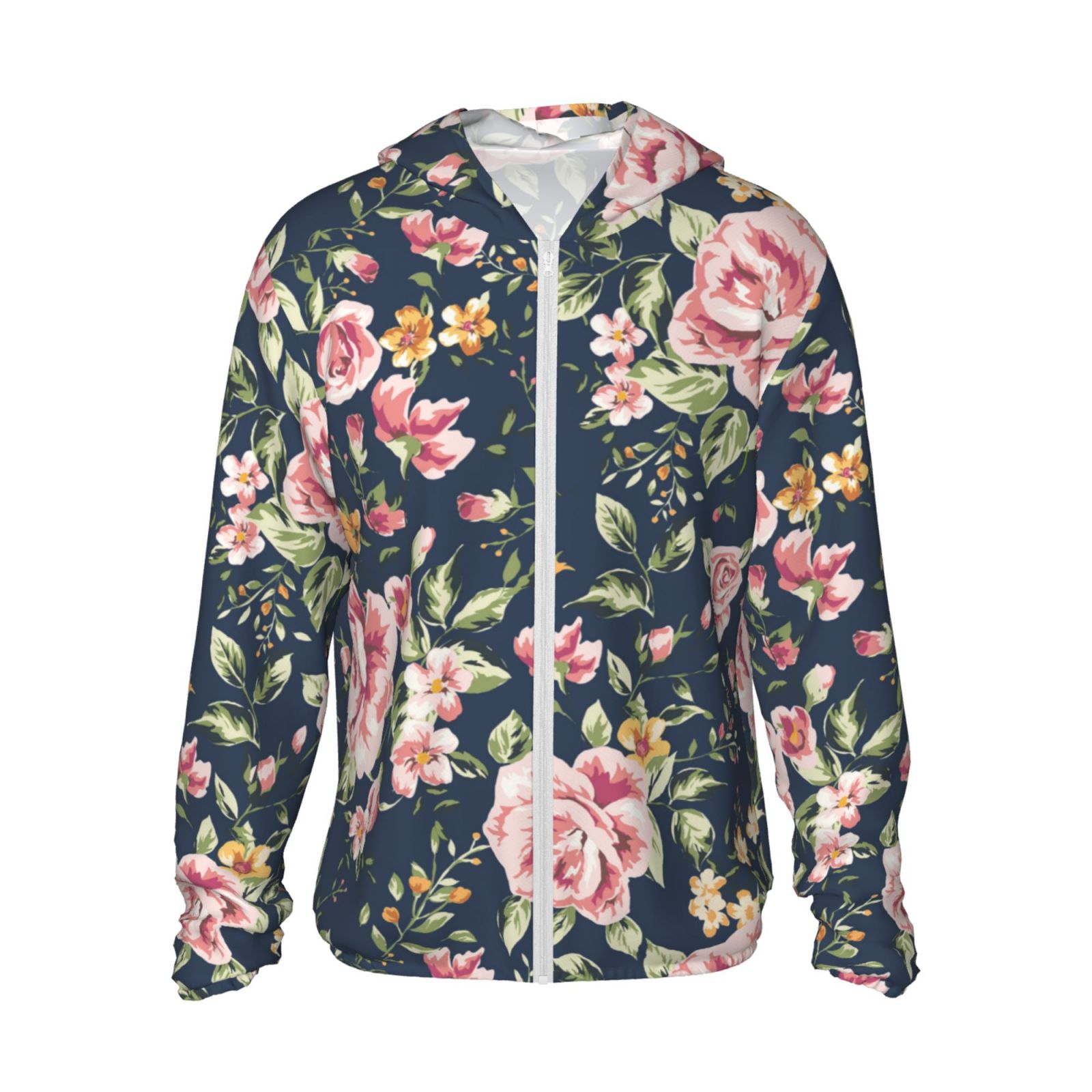 Zufioo Vintage Floral Sun Shirt for men and women,Sun Hoodie shirt