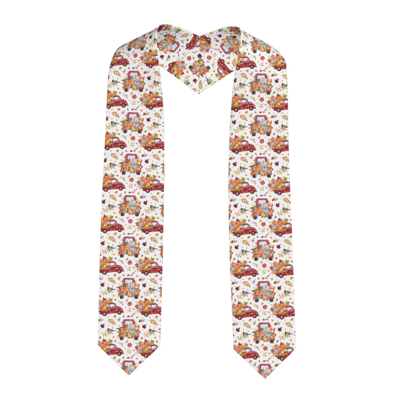 Falling Graduation Ribbon Zufioo Watercolor Fall Print Graduation Shawl Ribbon, Graduation Ribbon ...