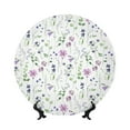 thumbnail image 1 of Zufioo Watercolor Wildflower Print Bone China Decorative Plate, Ceramic Dinner Plate with Stand Ceramic Decoration Homewares-6in, 1 of 6
