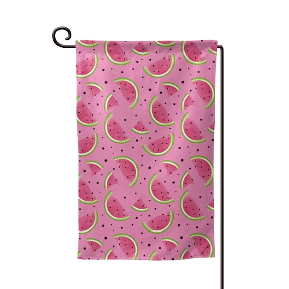 Zufioo Watermelon Print Garden Decoration Flags, Sun-resistant and Wrinkle-resistant Flags, Balcony, Terrace, Garden Decorations, Home Decorations-One Size