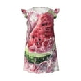 Zufioo Watermelon Splash Realism Art Girls Nightgowns Toddler Girl