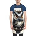 thumbnail image 1 of Zufioo Whimsical Owl On Branch Print Adult Waterproof Apron, Cooking Apron, Flower Arranging and Painting Apron-Adjustable Straps, with Pockets, Kitchen Supplies-One Size, 1 of 9