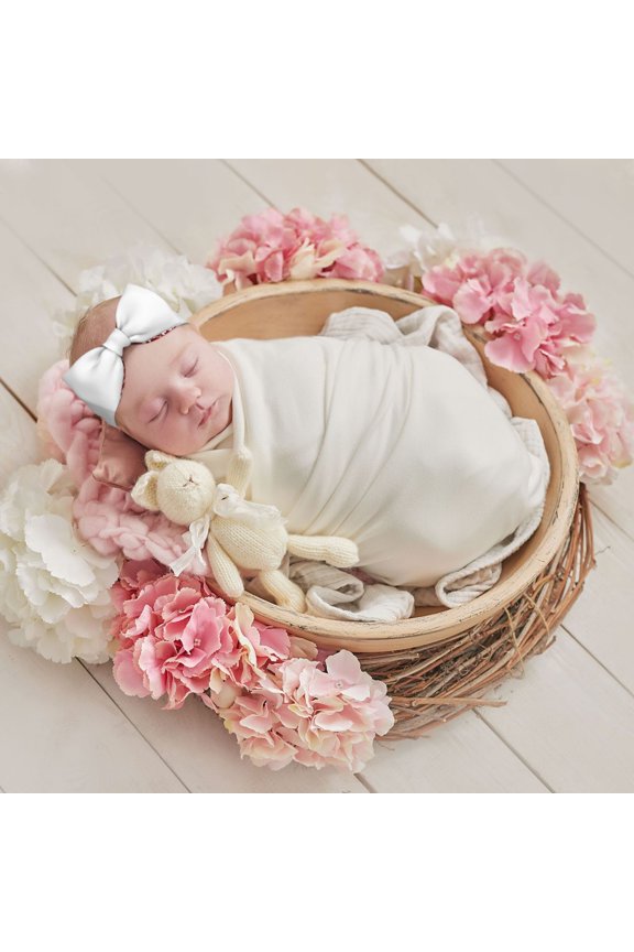 Winter Christmas Snowflake Baby Headbands Hair Bow Elastics for Baby Girls Newborn Infant Toddlers Kids