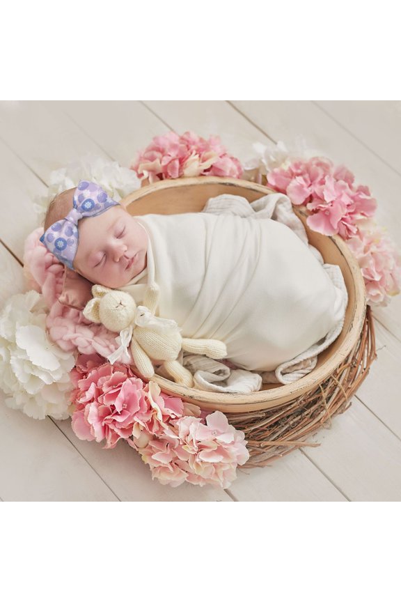 Winter With Snowflakes Baby Headbands Hair Bow Elastics for Baby Girls Newborn Infant Toddlers Kids