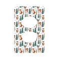 thumbnail image 1 of Zufioo Winter Woodland Friends Print Switch Wall Plate, Dustproof and Heat-resistant Decorative Wall Switch Cover, Suitable for Residential and Commercial Areas-Mid-size, 1 of 8