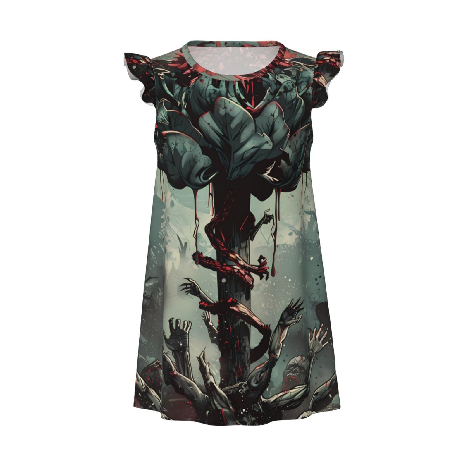 Zufioo Zombie Flower Apocalypse Girls Nightgowns Toddler Girl Pajamas