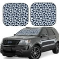 thumbnail image 1 of Zufioo black Skull white Print Folding Car Windshield Sun Visor, Anti-ultraviolet Sun Visor, Suitable for Trucks, Vans Car Accessories-Small, 1 of 6