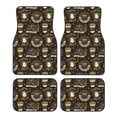 thumbnail image 1 of Zufioo coffee shop house Print Car Floor Mats Four-piece Set, Car Interior Accessories - Corrosion-resistant, Non-Slip, Suitable for Cars, Trucks, Vans, 1 of 7