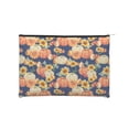 thumbnail image 1 of Zufioo fall Pumpkin Daisy Print DuPont Paper Portable Toiletry Bag, 8.9x6.5 inch Zippered Hand-held Paper Cosmetic Bag Storage Tool Kit, 1 of 7