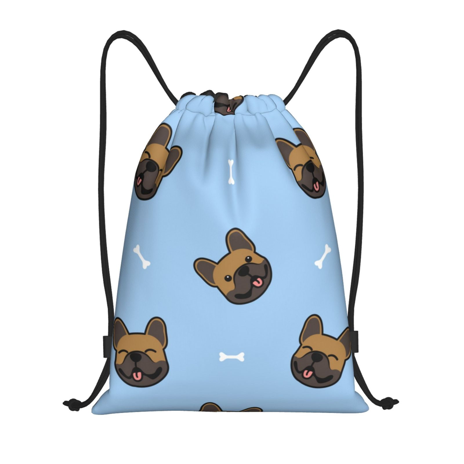 Zufioo french Bulldog Face Sports Cinch Sack Gym String Bags Machine ...