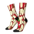 thumbnail image 1 of Zufioo red Fruit Thigh High Socks,Knee High Socks For Women and men,Over the Calf Tube Socks.Athletic Socks, 1 of 6