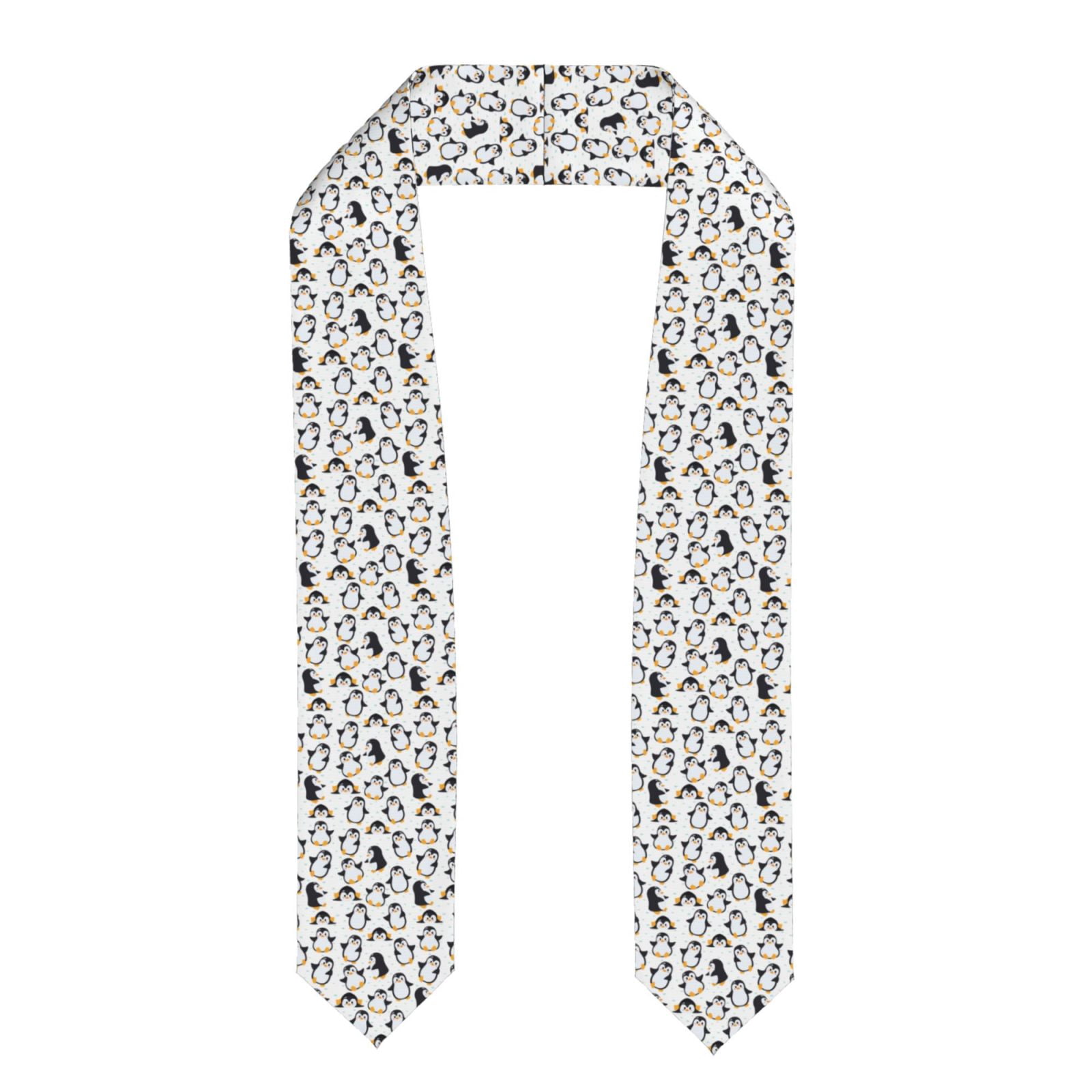 Zufioo whiter cute penguin Print Graduation Shawl Ribbon, Graduation ...
