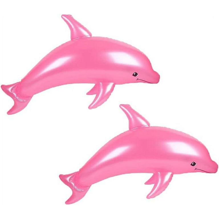 Zugar Land Pearlized Dolphin Inflatable Pool Toy, Pink, 40