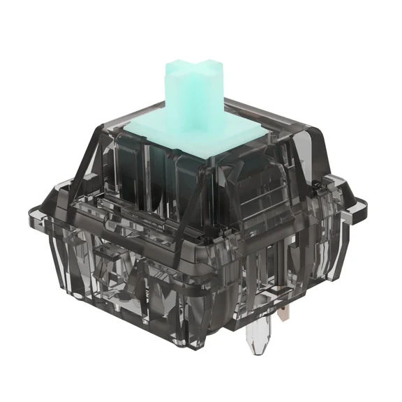 Zuggear Durock Linear Switches 67G Aqua Teal Switch With Smooth Creamy Green ...