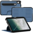 thumbnail image 1 of Zugu Case for 2021 iPad Mini 6/7 Gen (A17 Pro) - Slim Case - Apple Pencil Pocket - 5 ft. Drop Protection - Secure 7 Angle Magnetic Stand - Sleep/Wake Cover (Fits Models  A2567, A2568 , A2569) Slate, 1 of 5