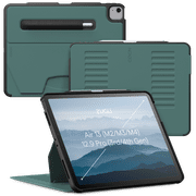 Zugu Case for iPad Air 13 Inch M2/M3/M4 2024/2025/2026, Slim Protective Cover with Apple Pencil Holder, Auto Wake/Sleep, Multiple Viewing Angles - Pine