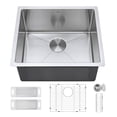 thumbnail image 1 of Zuhne 16 Gauge Stainless Steel 21 Inch Modena Bowl Undermount Kitchen Sink, 1 of 2