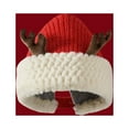 Zuhui Womens Christmas Hats, Winter Plush Thickened Woolen Hat Big Head