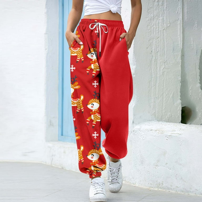 Womens christmas sweatpants hot sale