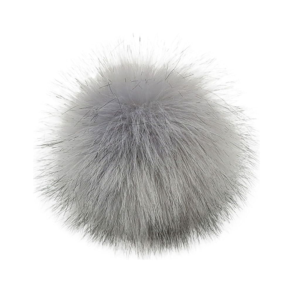 Zuhui Womens Diy Knitting Hats AccessiresFaux Fake Fur Pom Pom Ball