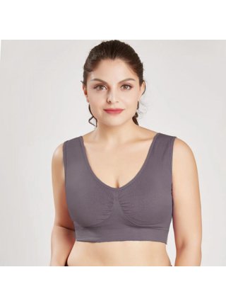 Plus Size Bra Seamless Bra With Pads Big Size 5XL 6XL Push Up Bralette Bras  For Women Vest Wireless Active Brassiere Bra