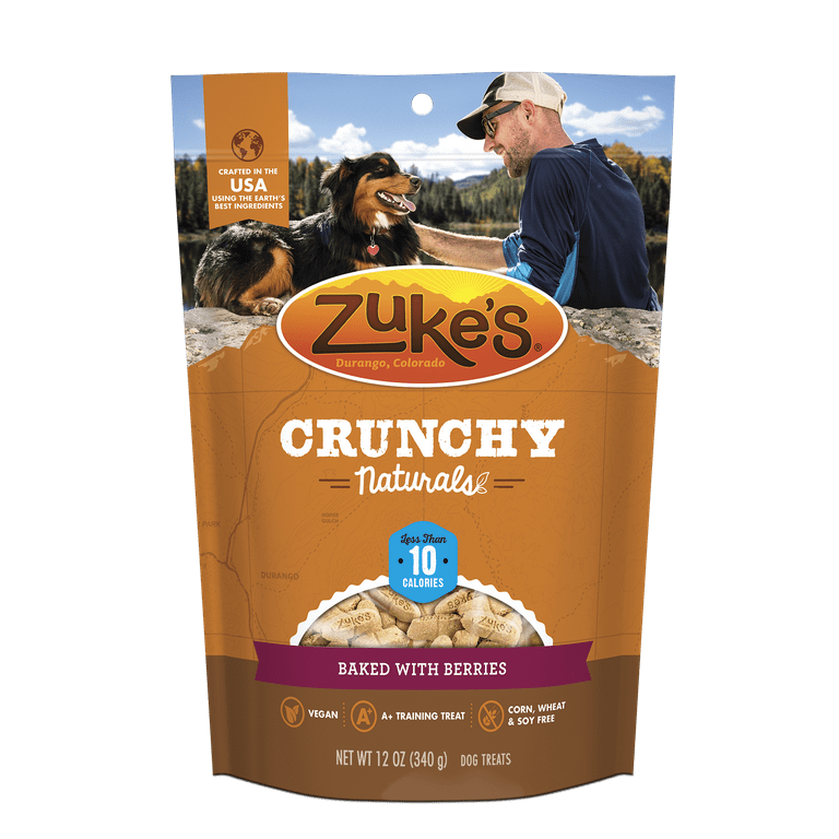Zukes Crunchy Naturals Baked with Berries 10s Dog Treats Zukes Crunchy Naturals Baked with Berries 10s Dog Treats