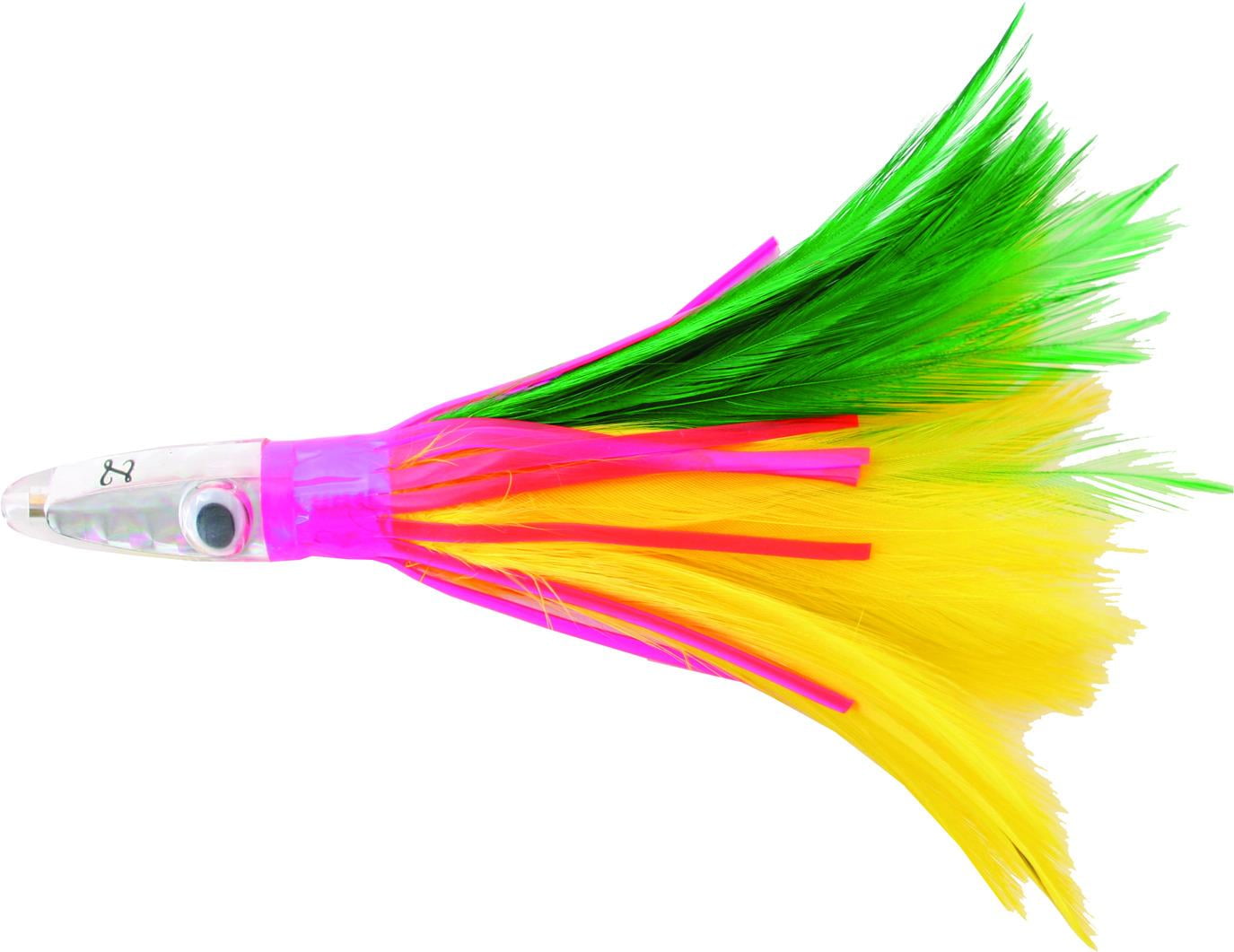 Zuker ZF2 Trolling Feather 6 1 3/4 oz Green And Yellow 