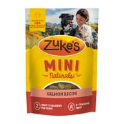 Zukes Mini Naturals Soft Dog Treats, Salmon with Vitamins & Minerals, Dog Chew Snacks, 16 oz Pouch