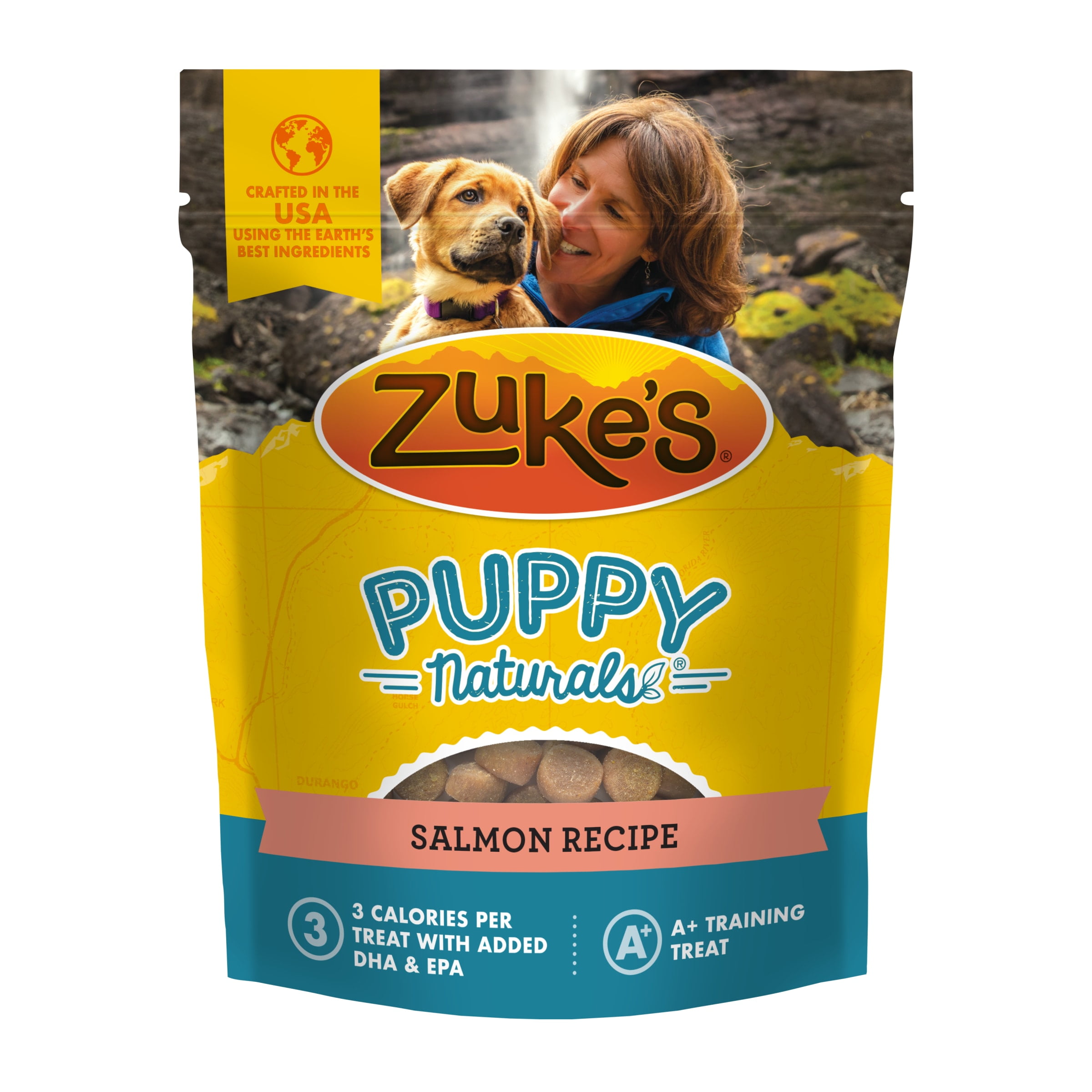 Zukes Puppy Naturals Dog Training Treats, Salmon with Vitamins & Minerals, Dog Chew Snacks, 5 oz