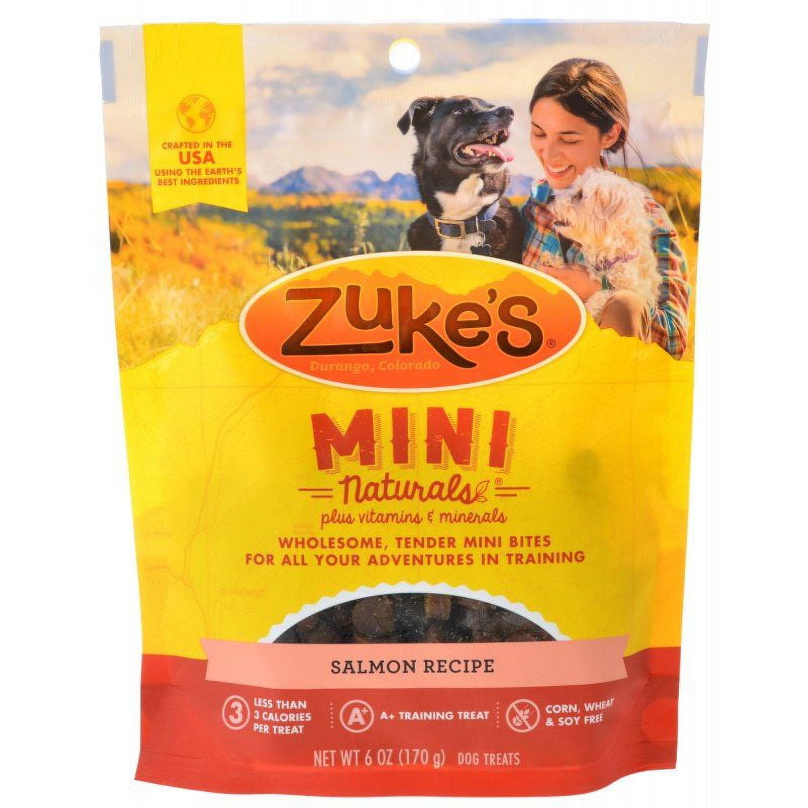 Zukes Zukes Mini Naturals Dog Treat Savory Salmon Recipe 6 oz