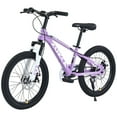 thumbnail image 1 of Zukka 20 inch Kids Mountain Bike Steel Frame Hardtail Bicycle for Child Aged 7-10 Years Purple, 1 of 7