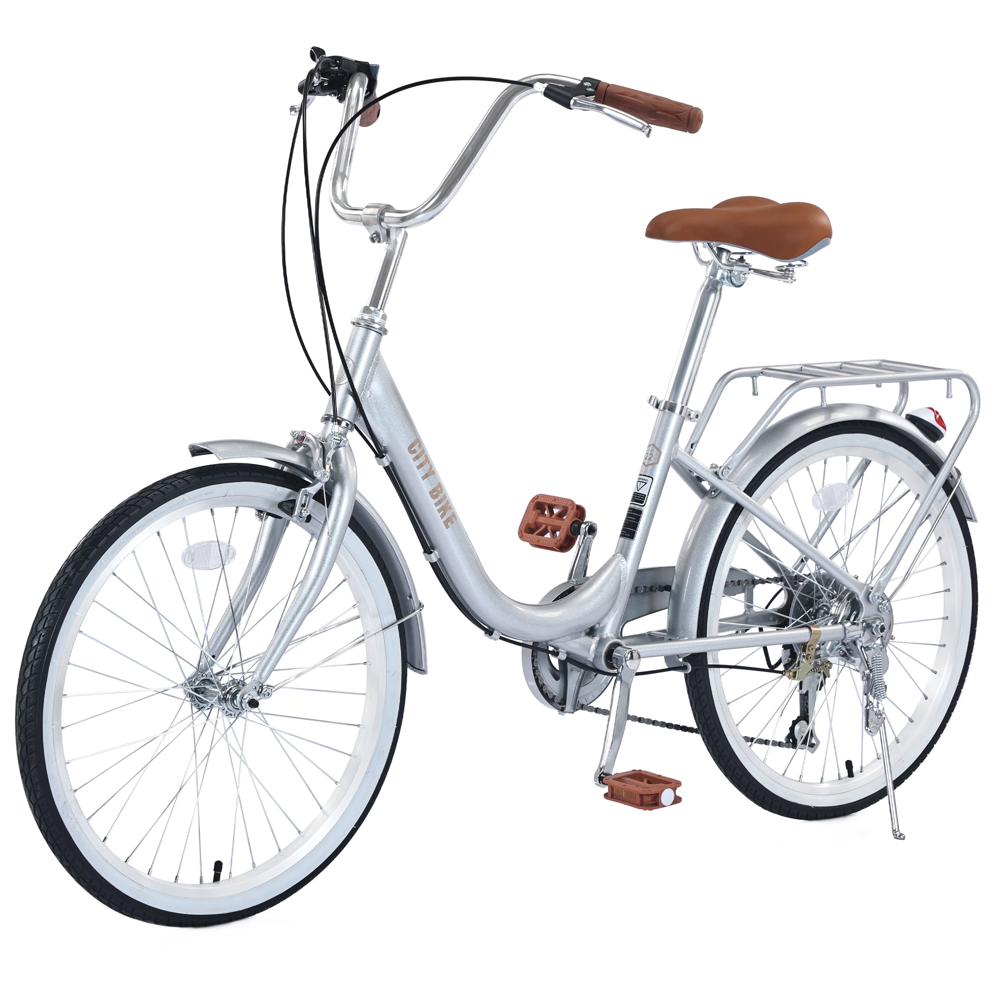 Zukka City Bike 22 Aluminum Alloy Frame for Women Girl Bicycle 7 Speed Silver City Commuter in Nepal at NPR 76644 Rating 5