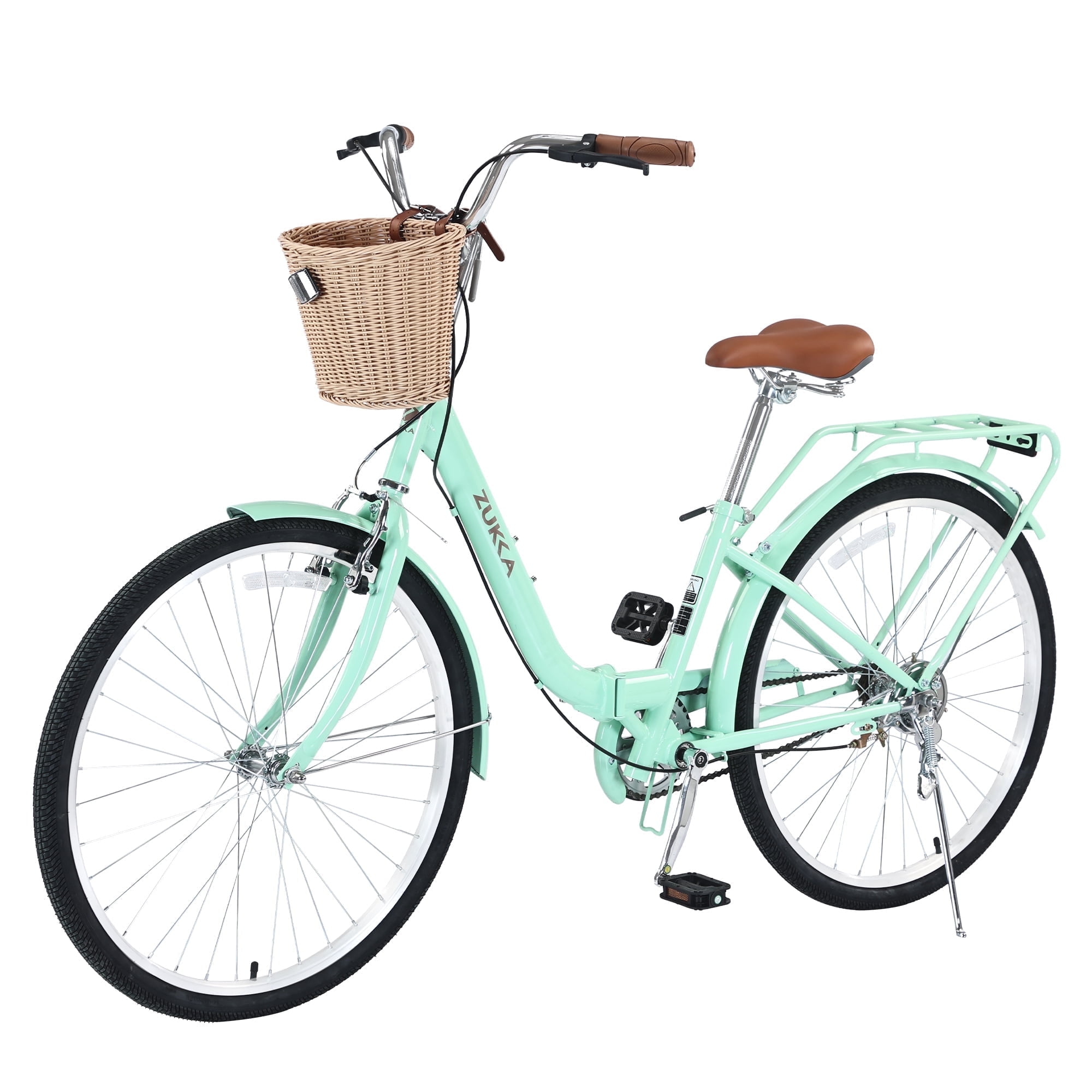 Zukka Cruiser Bike 26 inch Folding City Bicycle for Women Single